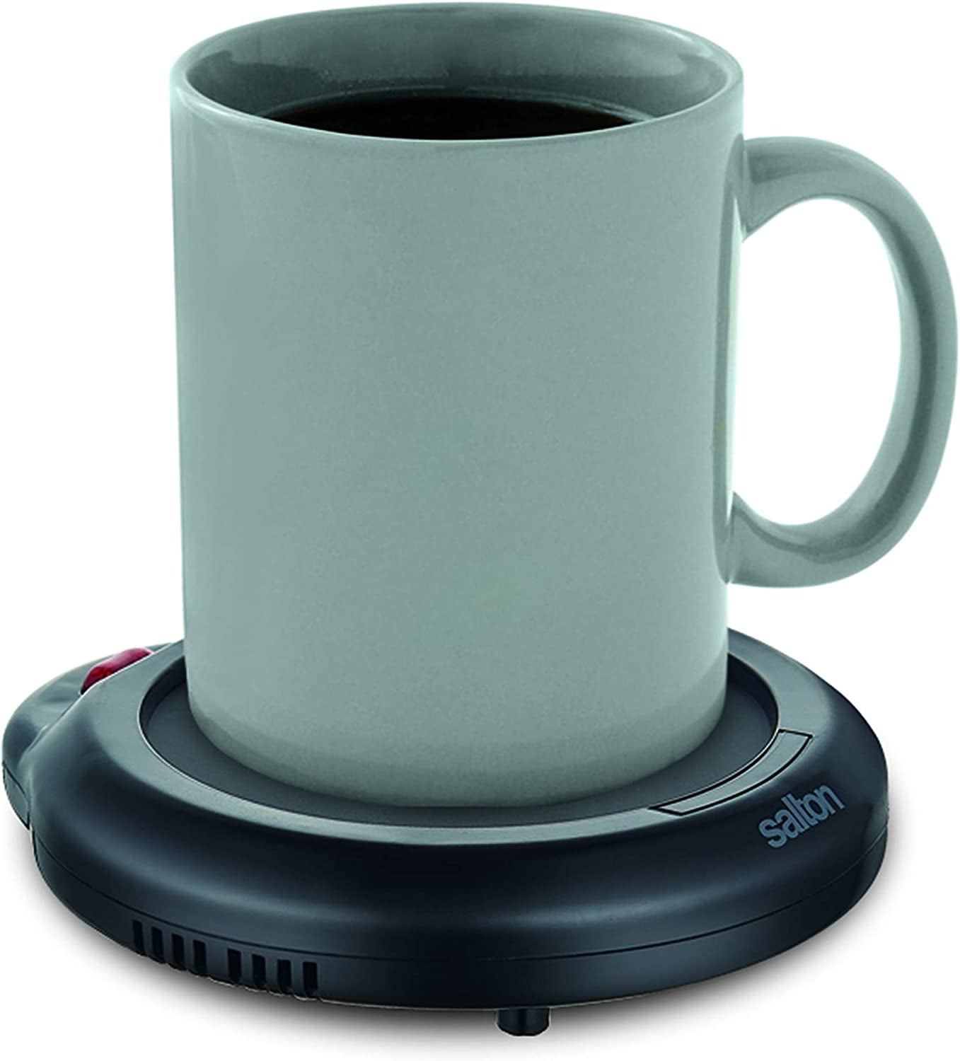 Coffee Mug & Tea Cup Warmer for Office Use or Candle Warming, Electric Beverage Warmer with Automatic Temperature Control, Black (SMW12BK)