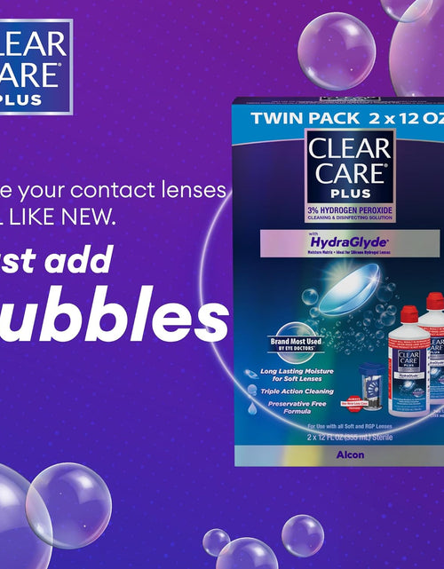 Load image into Gallery viewer, plus Cleaning Solution Twin Pack with Lens Case, Multi, 2X12 Oz
