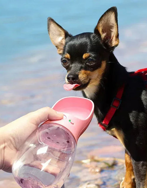 Load image into Gallery viewer, 350Ml/550Ml Portable Dog Water Bottle Bowl Outdoor Walking Puppy Pet Travel Water Bottle Cat Drinking Bowl Dogs Supplies
