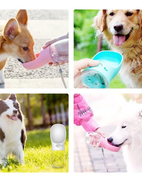 Load image into Gallery viewer, 350Ml/550Ml Portable Dog Water Bottle Bowl Outdoor Walking Puppy Pet Travel Water Bottle Cat Drinking Bowl Dogs Supplies
