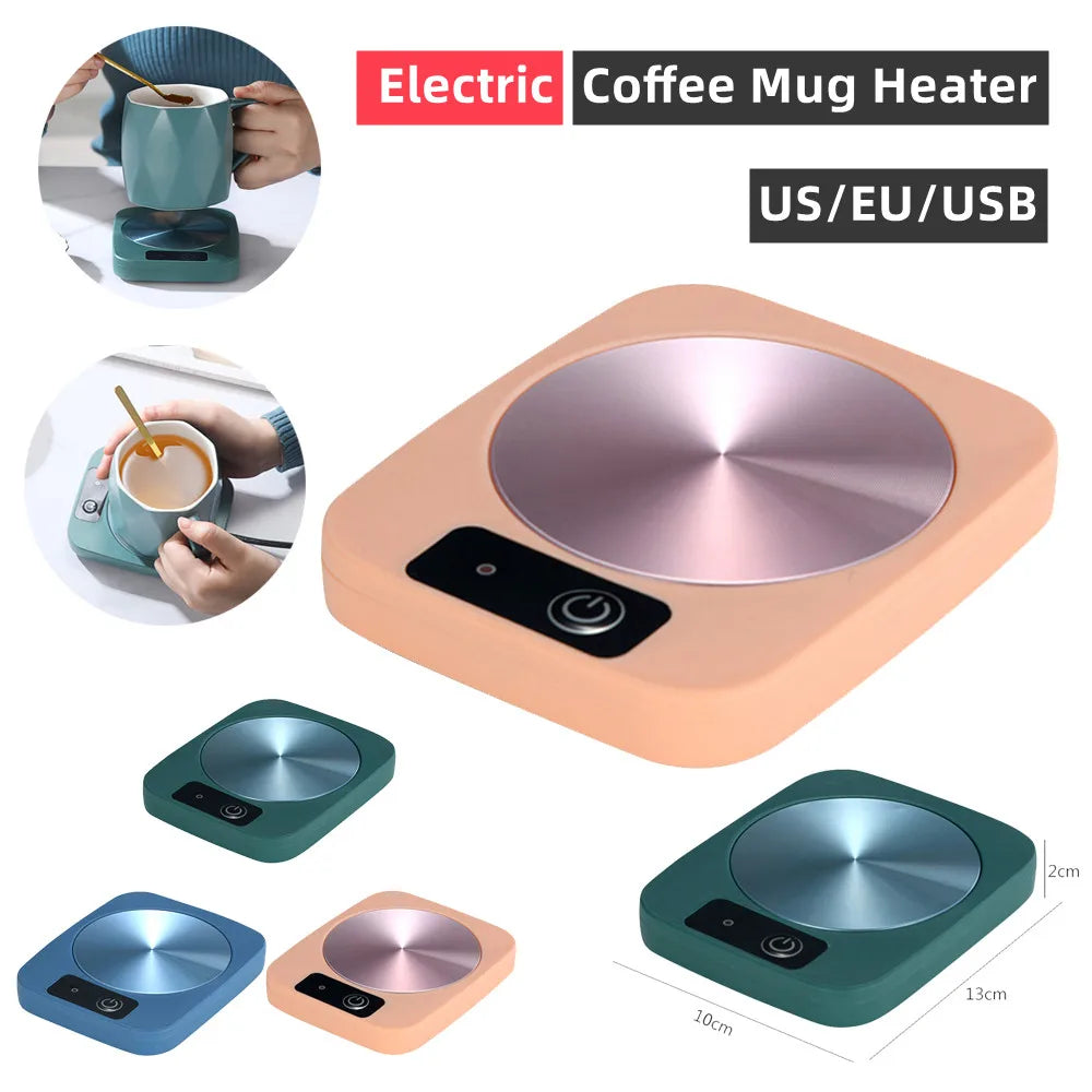 Usb Electric Heater Cup Mug Warmer Coffee Mug Warmer Heater Warm Mat Constant Temperature Coaster for Home Office Gifts