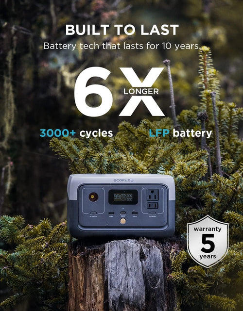 Load image into Gallery viewer, Portable Power Station River 2, 256Wh Lifep04 Battery/ 1 Hour Fast Charging, 2 up to 600W AC Outlets, Solar Generator (Solar Panel Optional) for Outdoor Camping/Rvs/Home Use
